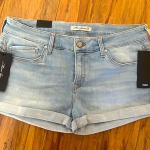 Mavi denim shorts “Tiara” low rise NWT LT bleach